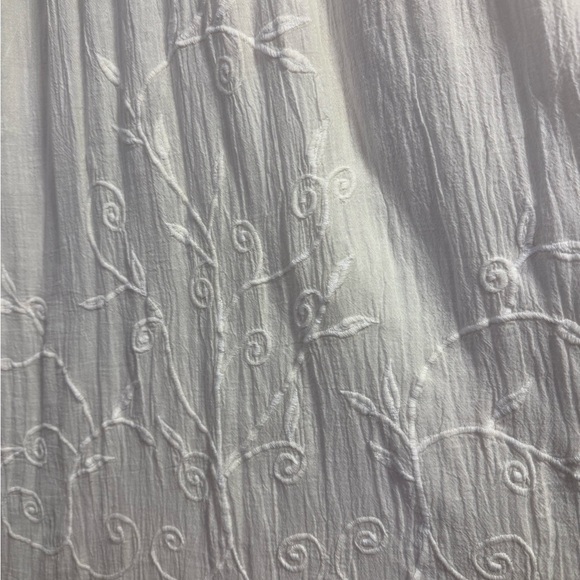 Vintage Style Boho Romantic Cottagecore Dress Crochet Embroidered Maxi Medium - Picture 10 of 10